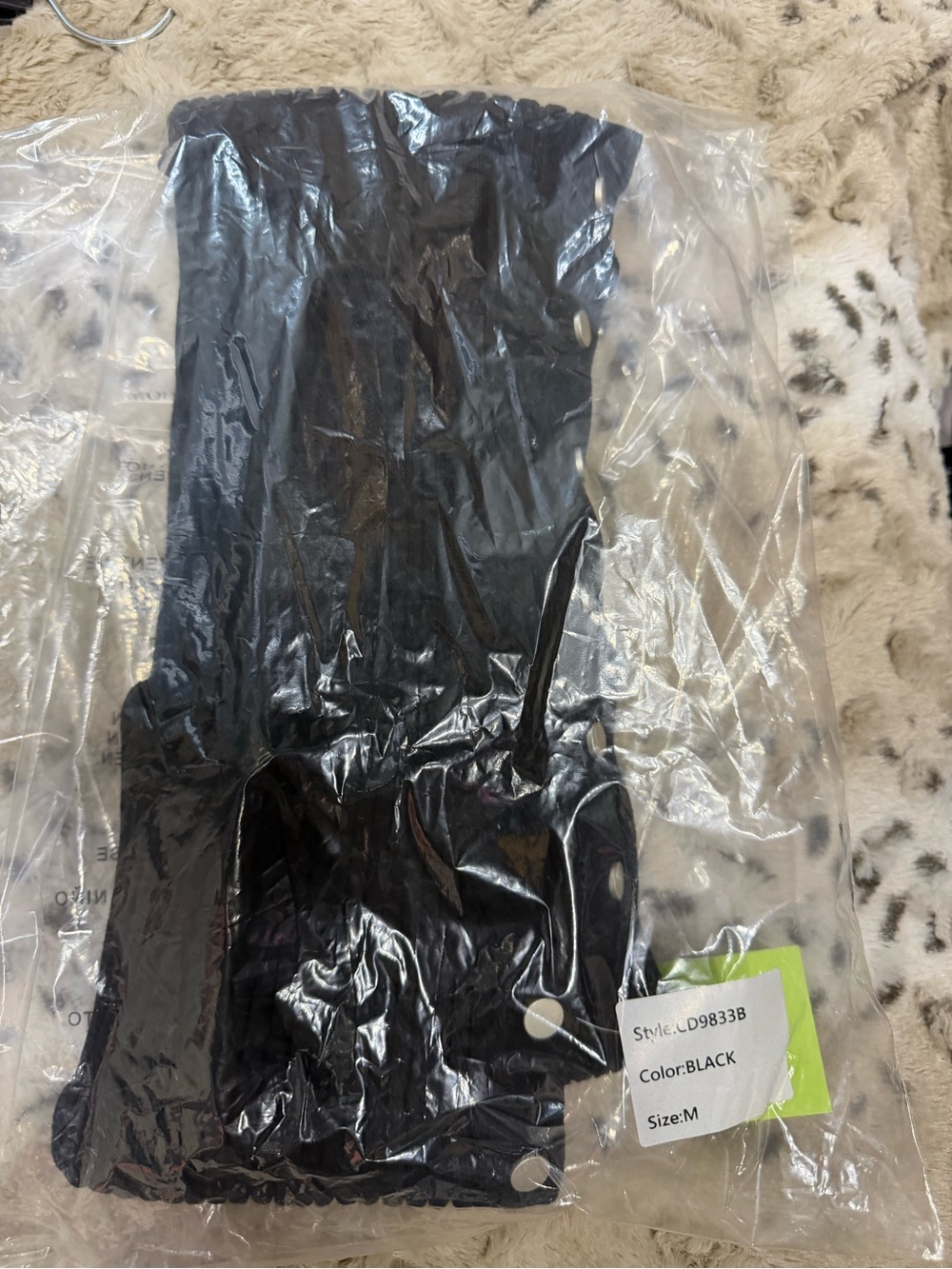 NWT Better Be Side Button Up Ribbed Dress- Black - Picture 11 of 11